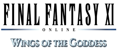 Final Fantasy XI Wings of the Goddess title screen for Playstation 2